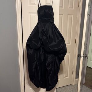 Strapless Black Bubble Ball Gown